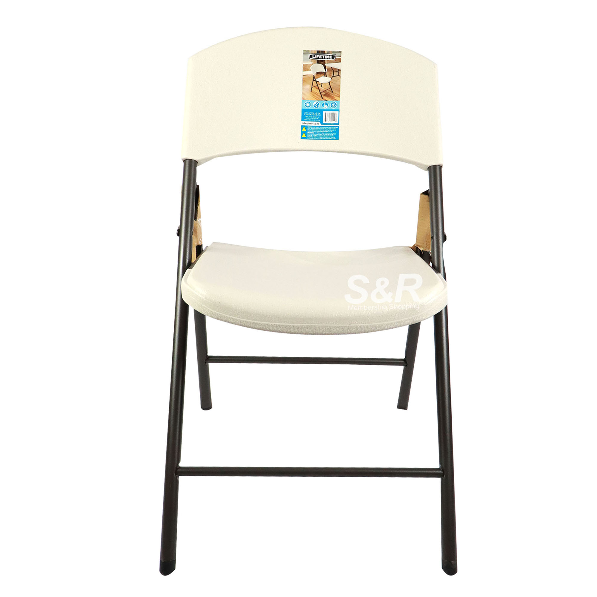 Lifetime Folding Chair White Beige 1pc